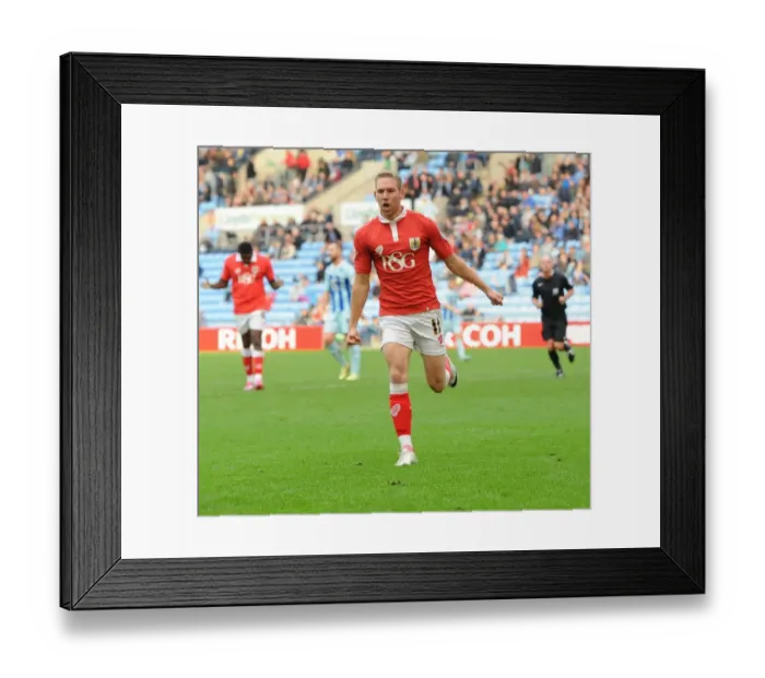 Framed Print : Thrilling Goal: Scott Wagstaff Scores for Bristol City Against Coventry City in Sky Bet League One Rivalry Framed Print : Thrilling Goal: Scott Wagstaff Scores for Bristol City Against Coventry City in Sky Bet League One Rivalry