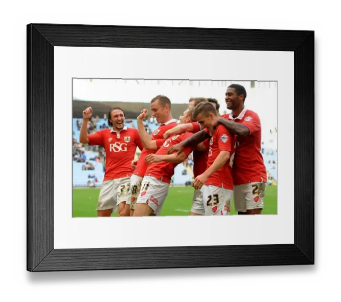 Framed Print : Bristol City's Euphoric Moment: Scott Wagstaff Scores the Winning Goal Framed Print : Bristol City's Euphoric Moment: Scott Wagstaff Scores the Winning Goal