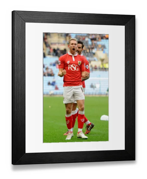 Framed Print : Bristol City Celebrates Win Against Coventry City at Ricoh Arena, 2014 Framed Print : Bristol City Celebrates Win Against Coventry City at Ricoh Arena, 2014