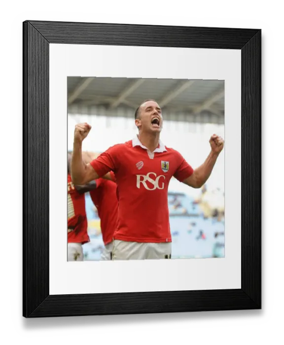 Framed Print : Bristol City: Wilbraham's Euphoric Celebration of Wagstaff's Game-Winning Goal vs. Coventry City - October 18, 2014 Framed Print : Bristol City: Wilbraham's Euphoric Celebration of Wagstaff's Game-Winning Goal vs. Coventry City - October 18, 2014