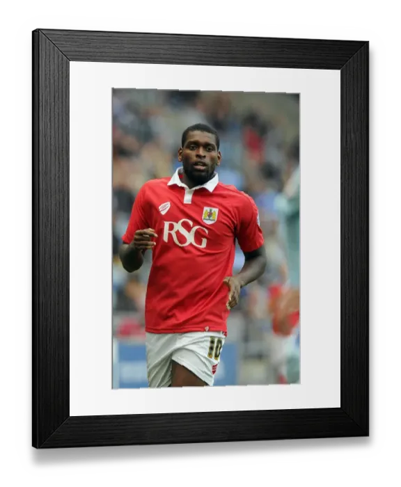Framed Print : Bristol City vs Coventry City: Jay Emmanuel-Thomas in Action at Ricoh Arena, 2014