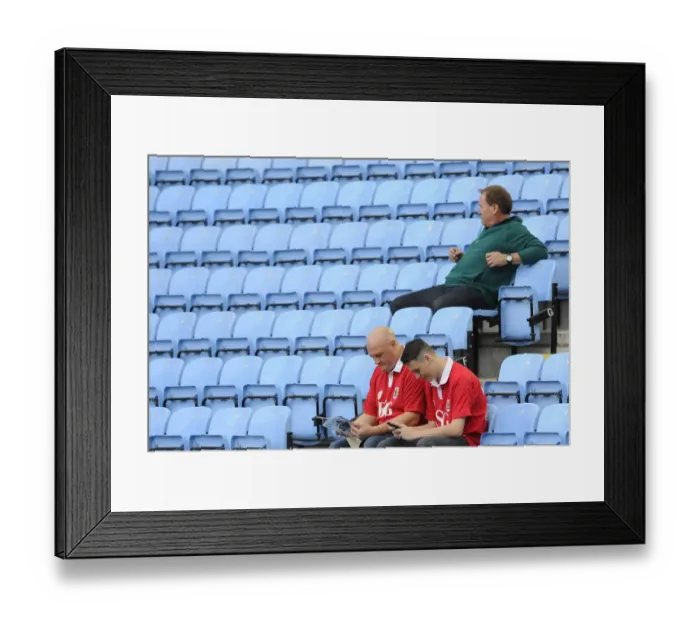 Framed Print : Bristol City Fans Gathering at Ricoh Arena Before Kick-off vs Coventry City Framed Print : Bristol City Fans Gathering at Ricoh Arena Before Kick-off vs Coventry City
