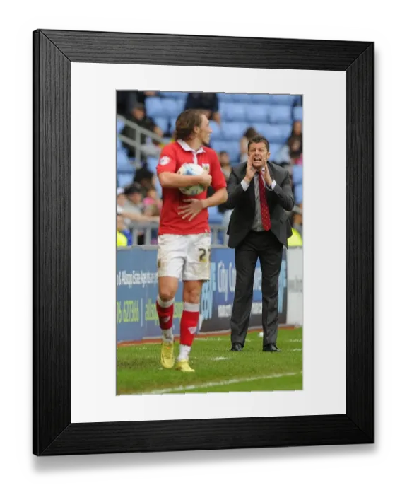 Framed Print : Steve Cotterill Leads Bristol City in Sky Bet League One Showdown at Ricoh Arena