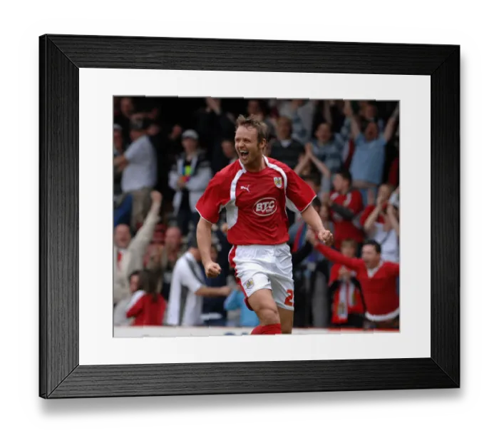 Framed Print : Bristol City FC: Unforgettable Moment - Lee Trundle's Euphoric Celebration Amongst Adoring Fans Framed Print : Bristol City FC: Unforgettable Moment - Lee Trundle's Euphoric Celebration Amongst Adoring Fans