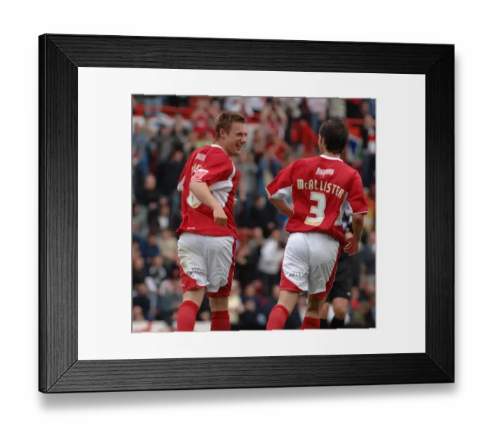 Framed Print : David Noble's Euphoric Moment: Bristol City's Victory Over Preston North End Framed Print : David Noble's Euphoric Moment: Bristol City's Victory Over Preston North End