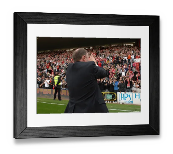 Framed Print : Gary Johnson: Beloved Manager of Bristol City Football Club (Fans Tribute) Framed Print : Gary Johnson: Beloved Manager of Bristol City Football Club (Fans Tribute)