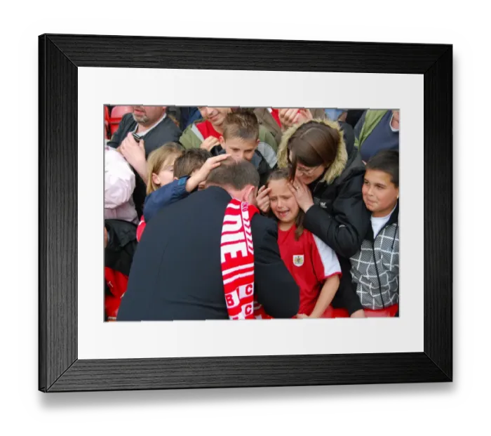 Framed Print : A Sea of Passion: Bristol City Football Club Fans United Framed Print : A Sea of Passion: Bristol City Football Club Fans United