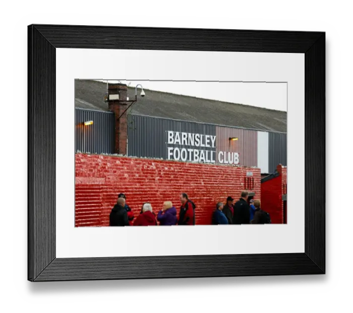 Framed Print : Football Rivalry: Barnsley vs. Bristol City at Oakwell Stadium, 2014 Framed Print : Football Rivalry: Barnsley vs. Bristol City at Oakwell Stadium, 2014