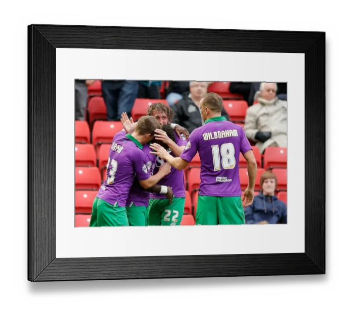 Framed Print : Bristol City's Luke Ayling Scores the Opener Against Barnsley at Oakwell Stadium, 2014 Framed Print : Bristol City's Luke Ayling Scores the Opener Against Barnsley at Oakwell Stadium, 2014