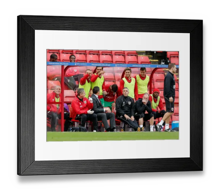 Framed Print : Bristol City Celebrates Luke Ayling's Goal Against Barnsley (25 / 10 / 2014) Framed Print : Bristol City Celebrates Luke Ayling's Goal Against Barnsley (25 / 10 / 2014)