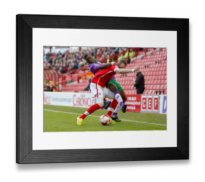 Framed Print : Barnsley vs. Bristol City: Intense Moment as Peter Ramage and Kieran Agard Clash Framed Print : Barnsley vs. Bristol City: Intense Moment as Peter Ramage and Kieran Agard Clash