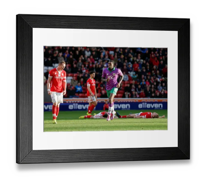 Framed Print : Bristol City's Dramatic Comeback: Jay Emmanuel-Thomas and Aaron Wilbraham Celebrate Equalizing Goals vs Barnsley (25 / 10 / 2014) Framed Print : Bristol City's Dramatic Comeback: Jay Emmanuel-Thomas and Aaron Wilbraham Celebrate Equalizing Goals vs Barnsley (25 / 10 / 2014)