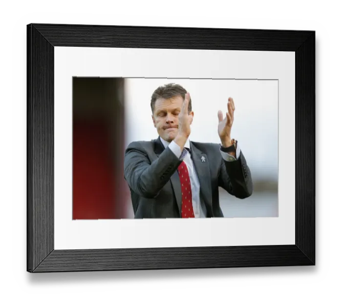 Framed Print : Steve Cotterill's Frustration: 2-2 Draw Between Barnsley and Bristol City