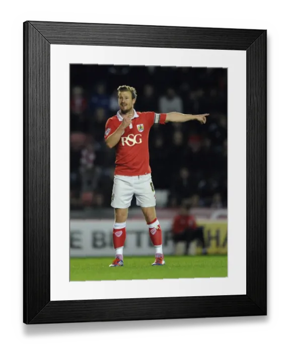 Framed Print : Wade Elliott in Action: Bristol City vs Bradford City, Sky Bet League One, 2014 Framed Print : Wade Elliott in Action: Bristol City vs Bradford City, Sky Bet League One, 2014