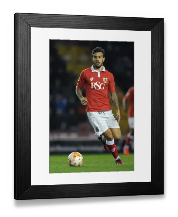 Framed Print : Marlon Pack in Action: Bristol City vs Bradford City, Sky Bet League One Framed Print : Marlon Pack in Action: Bristol City vs Bradford City, Sky Bet League One