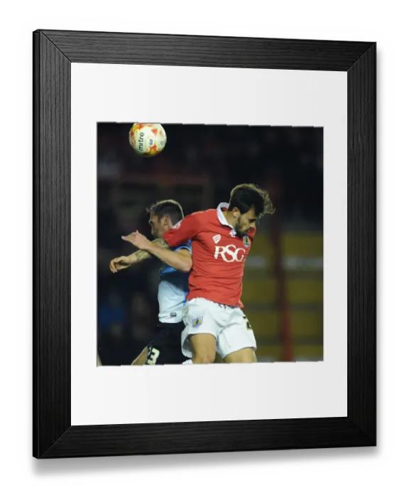 Framed Print : Marlon Pack vs Rory McArdle: Intense Moment in Bristol City vs Bradford City Football Match, Sky Bet League One, October 2014 Framed Print : Marlon Pack vs Rory McArdle: Intense Moment in Bristol City vs Bradford City Football Match, Sky Bet League One, October 2014