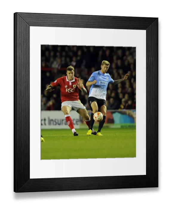 Framed Print : Intense Rivalry: Aden Flint vs. Jonathan Stead in the Battle of Bristol City vs. Bradford City (October 2014) Framed Print : Intense Rivalry: Aden Flint vs. Jonathan Stead in the Battle of Bristol City vs. Bradford City (October 2014)