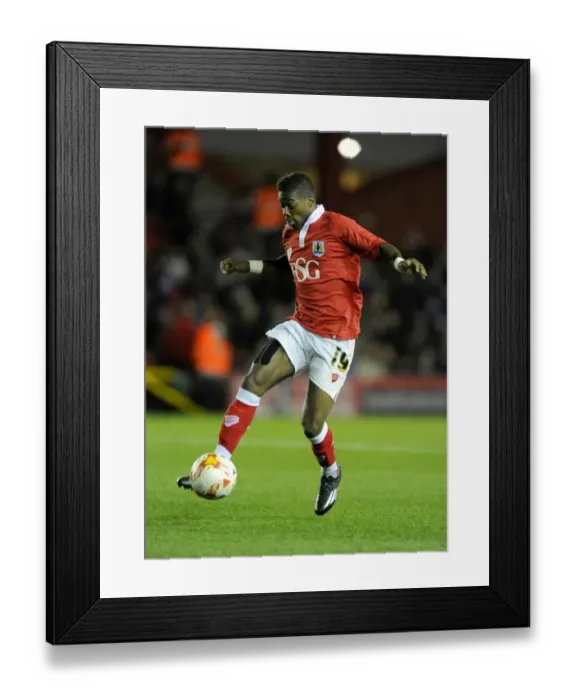 Framed Print : Agard in Action: Bristol City vs. Bradford City, October 2014