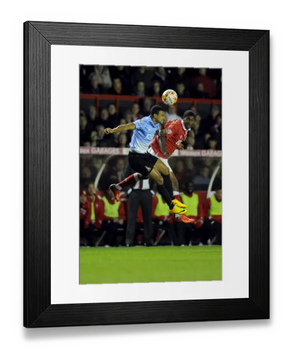 Framed Print : Battling for Supremacy: Mark Little vs. James Meredith in the Sky Bet League One Clash between Bristol City and Bradford City Framed Print : Battling for Supremacy: Mark Little vs. James Meredith in the Sky Bet League One Clash between Bristol City and Bradford City