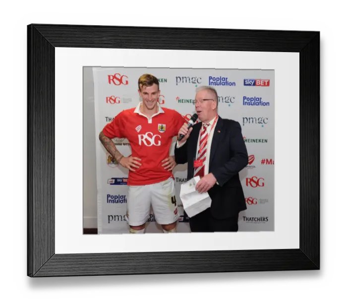Framed Print : Bristol City FC vs. Bradford City: Man of the Match Presentations (10-21-2014)