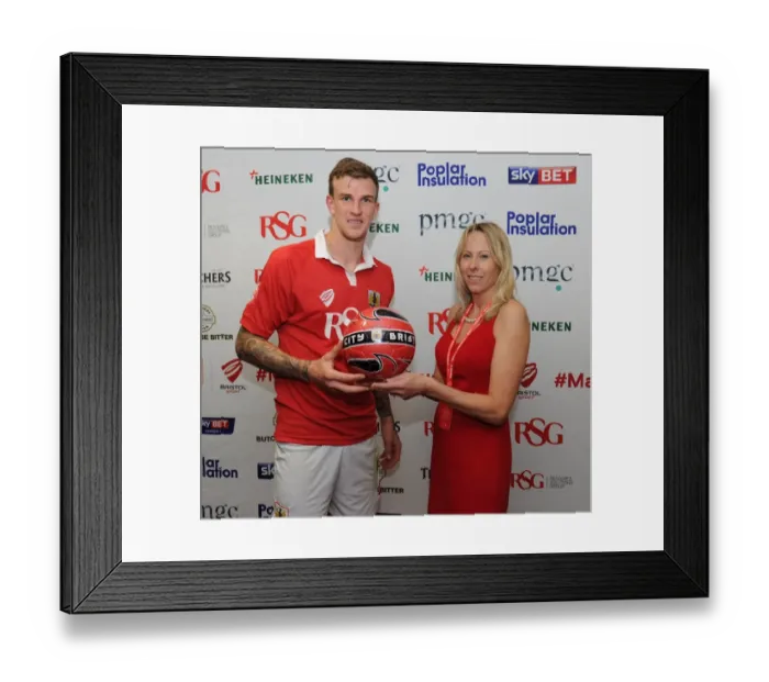 Framed Print : Man of the Match Presentations: Bristol City FC vs. Bradford City (October 21, 2014) Framed Print : Man of the Match Presentations: Bristol City FC vs. Bradford City (October 21, 2014)