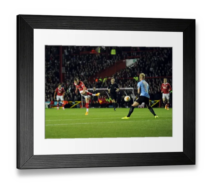 Framed Print : Bristol City vs Bradford City: Joe Bryan's Shooting Moment at Ashton Gate, 2014 Framed Print : Bristol City vs Bradford City: Joe Bryan's Shooting Moment at Ashton Gate, 2014