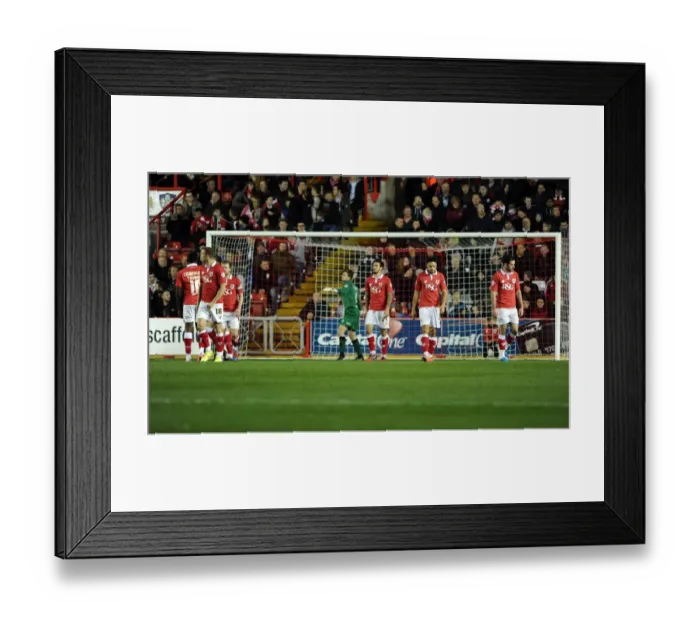 Framed Print : Bristol City's Frustration as Bradford Scores Late Equalizer in Sky Bet League One Clash Framed Print : Bristol City's Frustration as Bradford Scores Late Equalizer in Sky Bet League One Clash