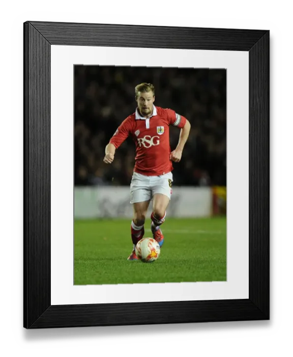 Framed Print : Wade Elliott in Action: Bristol City vs Bradford City, 2014 Framed Print : Wade Elliott in Action: Bristol City vs Bradford City, 2014