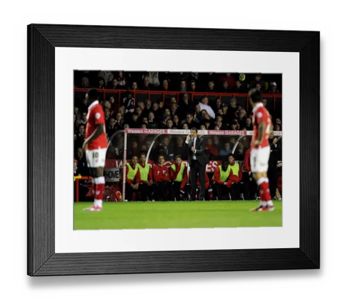 Framed Print : Steve Cotterill Shouting Instructions during Bristol City vs Bradford City Football Match, Sky Bet League One, October 2014 Framed Print : Steve Cotterill Shouting Instructions during Bristol City vs Bradford City Football Match, Sky Bet League One, October 2014