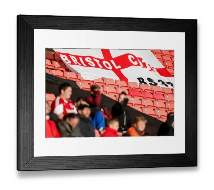 Framed Print : Bristol City Fans on the Edge: Tense Moments at Barnsley's Oakwell Stadium, 2014