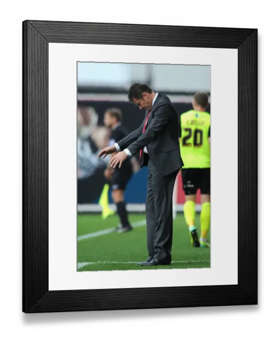 Framed Print : Steve Cotterill Leads Bristol City in Sky Bet League One Clash Against Oldham Athletic, 2014 Framed Print : Steve Cotterill Leads Bristol City in Sky Bet League One Clash Against Oldham Athletic, 2014
