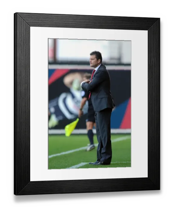 Framed Print : Steve Cotterill Leads Bristol City in Sky Bet League One Match Against Oldham Athletic Framed Print : Steve Cotterill Leads Bristol City in Sky Bet League One Match Against Oldham Athletic