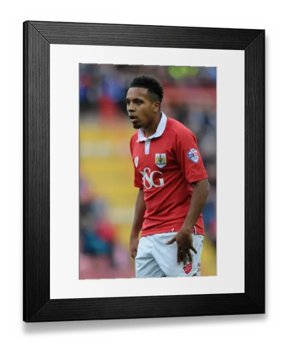 Framed Print : Korey Smith in Action: Bristol City vs Oldham Athletic, November 2014