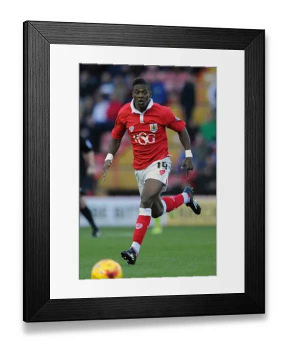 Framed Print : Agard Scores the Winner: Bristol City vs Oldham Athletic, Sky Bet League One, 2014