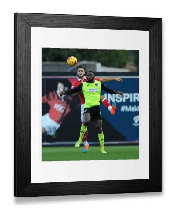 Framed Print : Intense Rivalry: Williams vs. Ibehre Clash in Bristol City vs. Oldham Athletic Football Match, Sky Bet League One, 2014 Framed Print : Intense Rivalry: Williams vs. Ibehre Clash in Bristol City vs. Oldham Athletic Football Match, Sky Bet League One, 2014