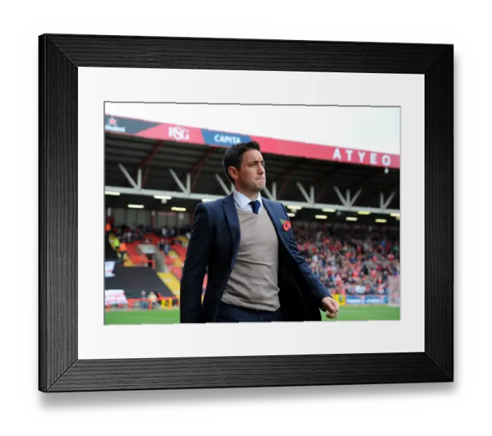 Framed Print : Lee Johnson Leads Oldham Athletic at Ashton Gate: November 2014 - Bristol City vs Oldham Football Match Framed Print : Lee Johnson Leads Oldham Athletic at Ashton Gate: November 2014 - Bristol City vs Oldham Football Match