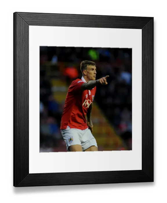 Framed Print : Bristol City's Aden Flint in Action Against Oldham at Ashton Gate, 2014