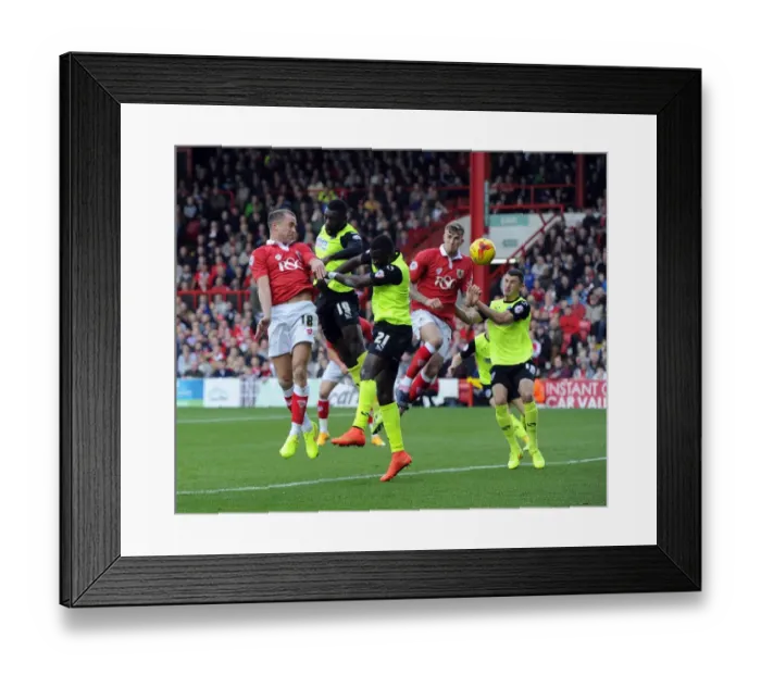 Framed Print : Aaron Wilbraham's Close Call: Bristol City vs Oldham Athletic, Sky Bet League One, 2014 Framed Print : Aaron Wilbraham's Close Call: Bristol City vs Oldham Athletic, Sky Bet League One, 2014