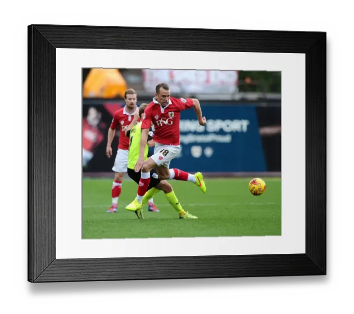 Framed Print : Intense Rivalry: Wilbraham vs Dayton in the Heart of Bristol City vs Oldham Athletic Clash Framed Print : Intense Rivalry: Wilbraham vs Dayton in the Heart of Bristol City vs Oldham Athletic Clash