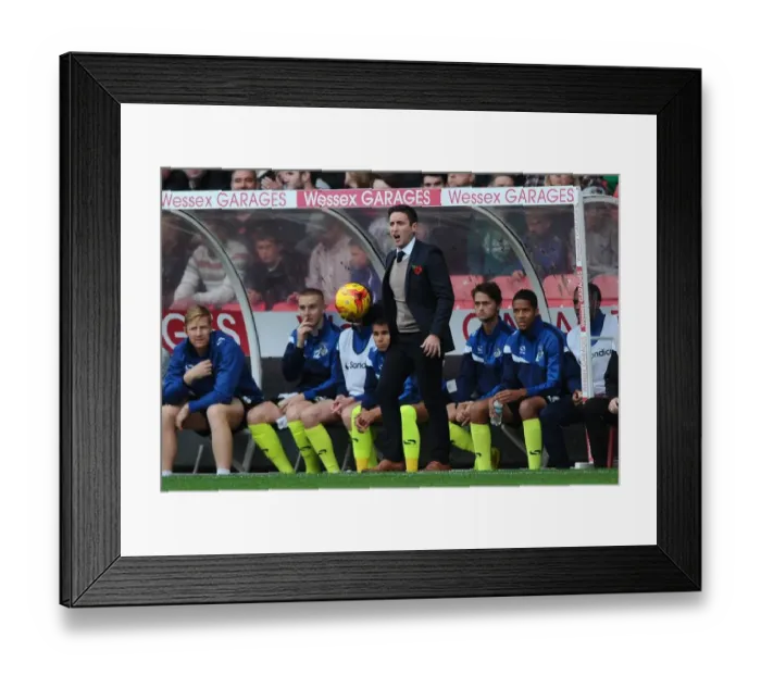 Framed Print : Lee Johnson's Return: Oldham Athletic vs. Bristol City, Sky Bet League One (November 2014)