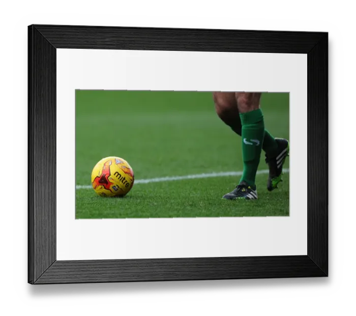 Framed Print : Movember Showdown: Bristol City vs Oldham Athletic in Sky Bet League One at Ashton Gate - Special Movember Mitre Football Framed Print : Movember Showdown: Bristol City vs Oldham Athletic in Sky Bet League One at Ashton Gate - Special Movember Mitre Football