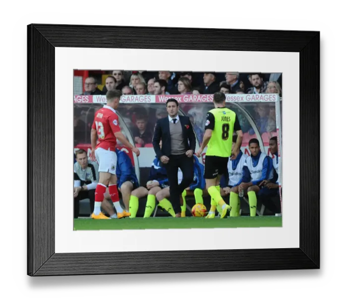 Framed Print : Johnson in Charge: Bristol City vs Oldham Athletic, Sky Bet League One
