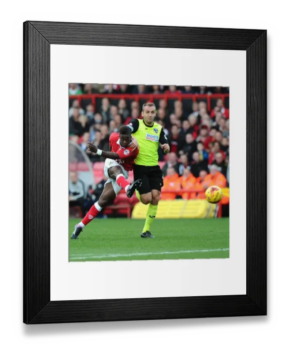 Framed Print : Paul Rachubka's Heroic Save: Agard's Goal Thwarted for Oldham Against Bristol City