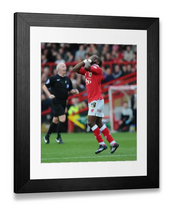 Framed Print : Agard's Shot Savably Saved by Rachubka: Bristol City vs Oldham Athletic, Sky Bet League One Framed Print : Agard's Shot Savably Saved by Rachubka: Bristol City vs Oldham Athletic, Sky Bet League One