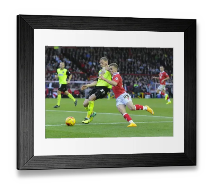 Framed Print : Intense Rivalry: A Football Showdown - Joe Bryan vs. Brian Wilson
