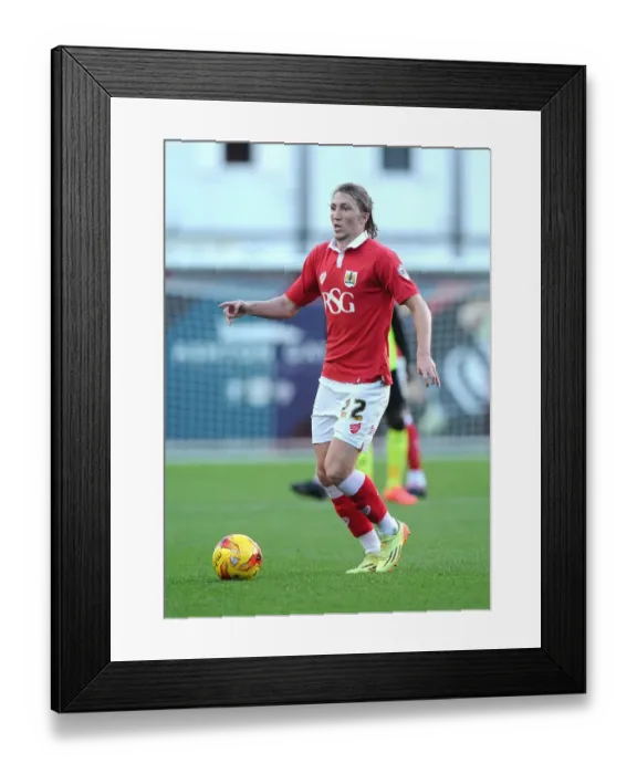 Framed Print : Bristol City's Luke Ayling in Action at Ashton Gate, November 2014 Framed Print : Bristol City's Luke Ayling in Action at Ashton Gate, November 2014