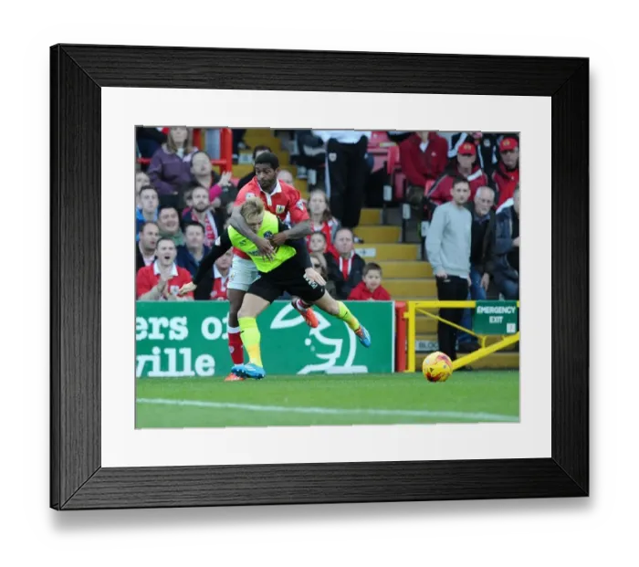 Framed Print : Bristol City vs Oldham Athletic: Mark Little Fouls Joseph Mills (Sky Bet League One) Framed Print : Bristol City vs Oldham Athletic: Mark Little Fouls Joseph Mills (Sky Bet League One)