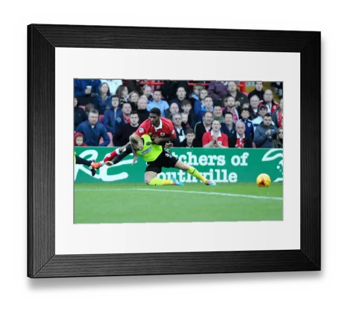 Framed Print : Bristol City vs Oldham Athletic: Mark Little Fouls Joseph Mills (Sky Bet League One) Framed Print : Bristol City vs Oldham Athletic: Mark Little Fouls Joseph Mills (Sky Bet League One)