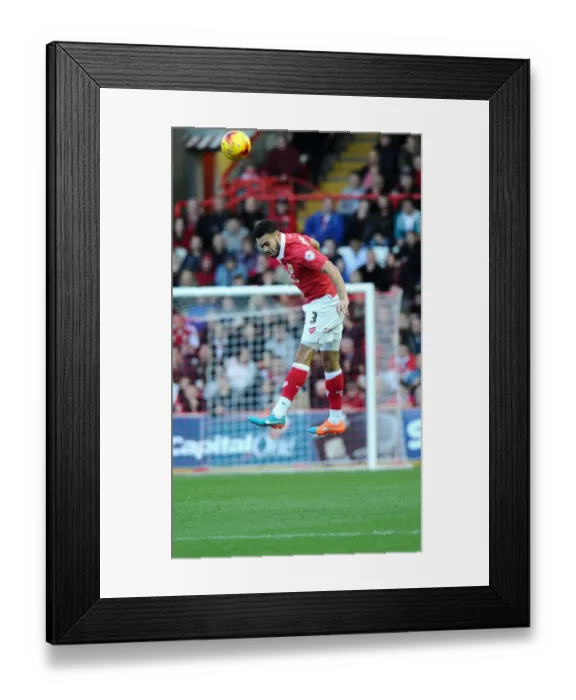 Framed Print : Action-Packed: Derrick Williams in Full Flow for Bristol City vs Oldham Athletic, November 2014