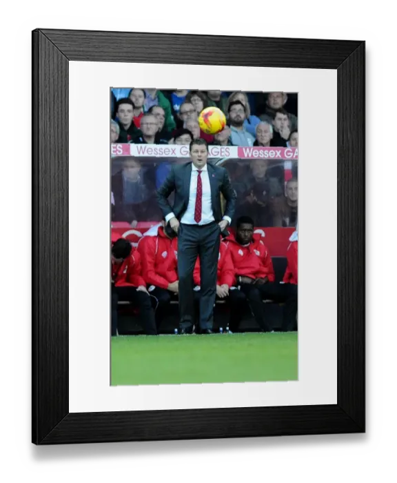 Framed Print : Steve Cotterill Leads Bristol City in Sky Bet League One Match Against Oldham Athletic, November 2014 Framed Print : Steve Cotterill Leads Bristol City in Sky Bet League One Match Against Oldham Athletic, November 2014